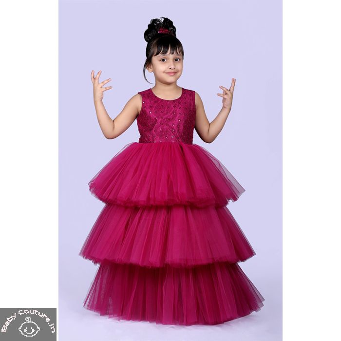 Beautiful Birthday Gowns for Baby Girl  Children Gowns Designs  Kids  Fashion Blog  Fashion Trends for Baby Boys  Girls