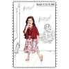 ROSE COUTURE MAROON SKIRT TOP SET
