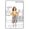 ROSE COUTURE GIRLS MUSTARD CULOTTES WITH TOP