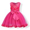 3D Rose Lovely Pearls Party Dress