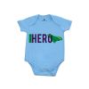 Dazzling Blue Chhota Hero Unisex Baby Romper