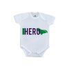 Dazzling White Chhota Hero Unisex Baby Romper