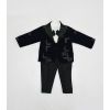 Gorgeous Dark Blue Boys Coat set with Hand Embroidery Motifs