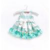 Little Pixie Embellishment Mint Floral Kids Party Dress