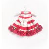 Little Pixie Embellishment Red Floral Kids Party Dress