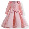 Peach Divalicious Lace Kids Party Dress