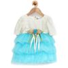 Rose Couture Cute Frill Kids Party Dress With Headband