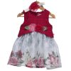 Rose Couture Floral Love Cute Kids Party Dress With Headband