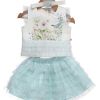 Rose Couture Frill Skirt and Top Set With Headband