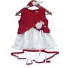  Rose Couture Maroon Net Flare Kids Party Dress With Headband