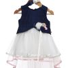 Rose Couture Net Flare Kids Party Dress