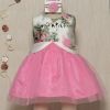 Rose Couture Rose Princess Bright Kids Party Dress