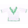 SwankyMe White Green Embroidered Kurti 