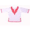 SwankyMe White Red Embroidered Kurti 