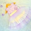 Tutu Kidswear Violet & White Short Baby Girl Dress 