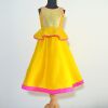 Tutu Kidswear Yellow Peplum Ethnic Dress